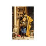 Palace Guard - Ludwig Deutsch Orientalism Art Print / Canvas Palace Guard Traditional Middle Eastern Armor Yellow Cloak Ludwig Deutsch,
