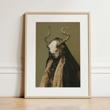 Pandora - Dark Priestess Art Print / Canvas, 12x16’’ / 31x41cm / Natural Frame / Matboard, Posters Prints & Visual Artwork, Toby Leon