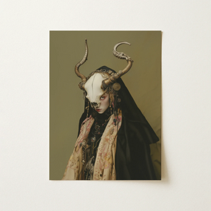 Pandora - Dark Priestess Art Print / Canvas, 12x16’’ / 31x41cm / Unframed / no Border, Posters Prints & Visual Artwork, Toby Leon