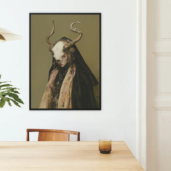 Pandora - Dark Priestess Art Print / Canvas, Dark Priestess Art, Skull Mask Locked, Specter Torn