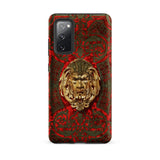 Panel in Buhl - Matthew Digby Wyatt Phone Case Samsung Galaxy S20 Fe / Matte Red Gold Ornate Phone Case Detailed Lion Head Matthew Digby