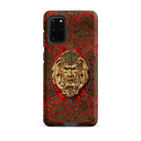 Panel in Buhl - Matthew Digby Wyatt Phone Case Samsung Galaxy S20 Plus / Matte Red Gold Ornate Phone Case Detailed Lion’s Head Matthew