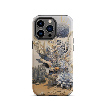 Pantheon - Surreal Cactus God Art Phone Case Iphone 13 Pro / Matte Coral Reef Patterned Phone Case Surreal Cactus God, God Art, Art Iphone