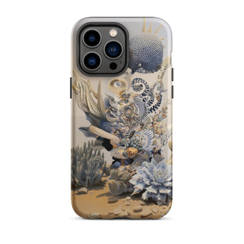 Pantheon - Surreal Cactus God Art Phone Case Iphone 14 Pro Max / Matte Coral Reef Patterned Phone Case Surreal Cactus God, God Art, Art