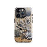 Pantheon - Surreal Cactus God Art Phone Case Iphone 15 Pro / Matte Coral Reef Patterned Phone Case Surreal Cactus God, God Art, Art Iphone