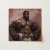 Papa Bear - Gay Muscle Daddy Art Print / Canvas, 12x12’’ / 31x31cm / Unframed / no Border, Posters Prints & Visual Artwork, Toby Leon