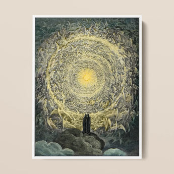 Paradiso Canto 31 - Gustave Dore Tirage d’art / Toile, 12x16’’ / 31x41cm / Cadre blanc, Posters Prints & Visual Artwork, Toby Leon