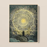 Paradiso Canto 31 - Gustave Dore Art Print / Canvas Framed Artwork Celestial Scene Angels Light Rendered Dark, Concentric Radiance Prints