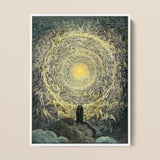 Paradiso Canto 31 - Gustave Dore Art Print / Canvas Framed Artwork Celestial Scene Golden Light Angelic Figures, Concentric Radiance Prints
