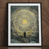 Paradiso Canto 31 - Gustave Dore Art Print / Canvas Framed Artwork Vortex Figures Central Light Two Dark, Concentric Radiance Prints
