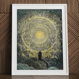 Paradiso Canto 31 - Gustave Dore Art Print / Canvas Framed Vortex Celestial Figures Central Bright Light, Concentric Radiance Prints