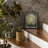Paradiso Canto 31 - Gustave Dore Art Print, Framed Artwork Radiant Celestial Tunnel Two Figures Landscape