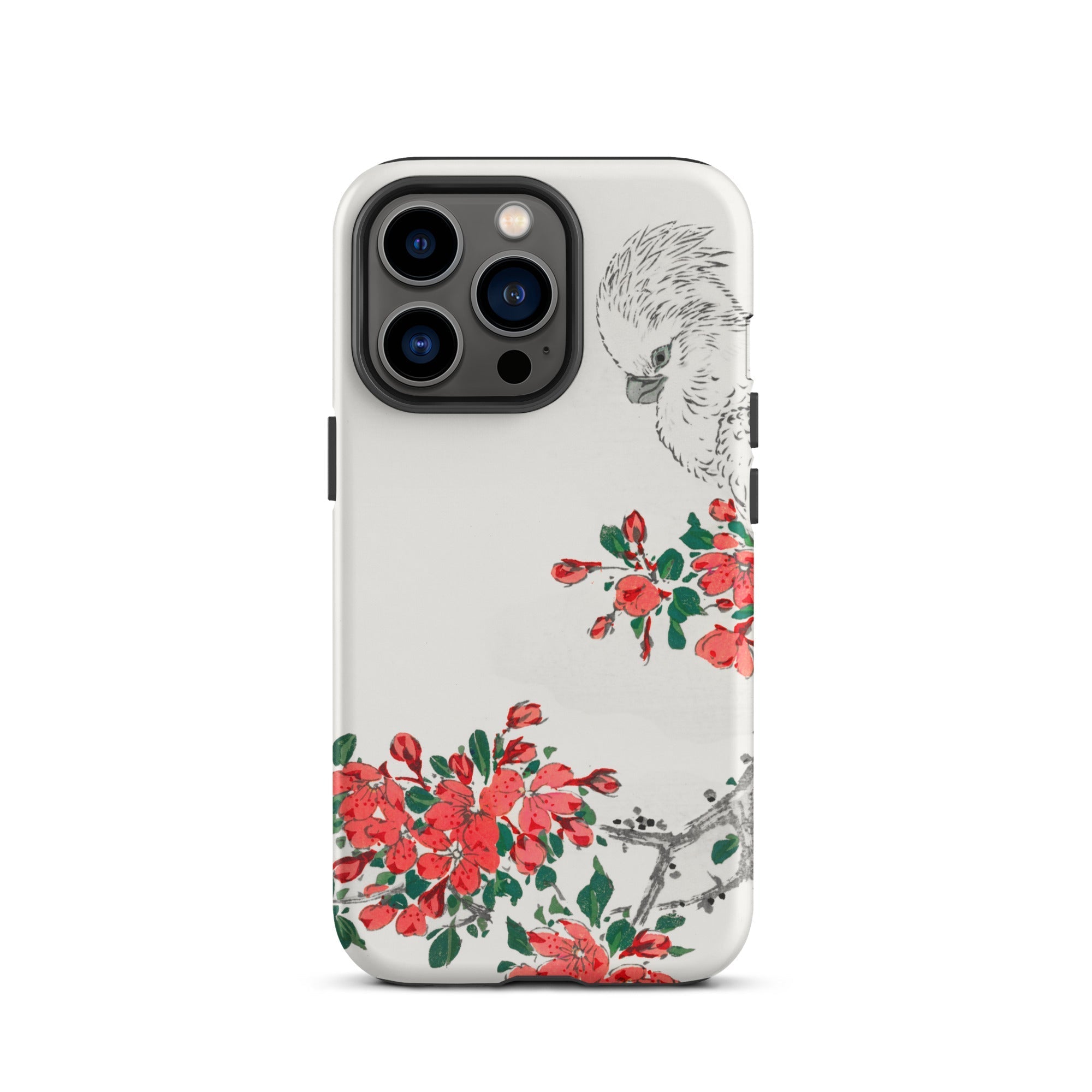 Parrot and Pyrus - Numata Kashu Iphone Case, 13 Pro / Matte, Floral Cockatoo Phone Case