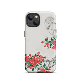 Parrot and Pyrus - Numata Kashu Phone Case Iphone 13 / Matte Floral Cockatoo-decorated Phone Case Numata Kashu, Feathered Funk Meets