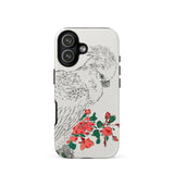 Parrot and Pyrus - Numata Kashu Phone Case Iphone 17 / Matte Iphone 12 Case Bird Floral Design White Background Numata Kashu, Feathered