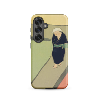 Path Through the Fields - Kamisaka Sekka Samsung Case, Galaxy S25 / Matte, Phone Case Artistic Depiction Person Traditional Attire Path