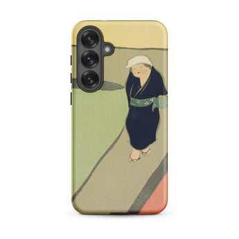 Path Through the Fields - Kamisaka Sekka Samsung Case, Galaxy S25 Plus / Matte, Smartphone Case Illustration Person Traditional Clothing