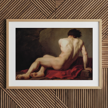 Patroclus - Jacques-louis David stampa d'arte del mito greco / Canvas, 30x20’’ / 76x51cm / Cornice naturale / Matboard, Poster, stampe e arte visiva