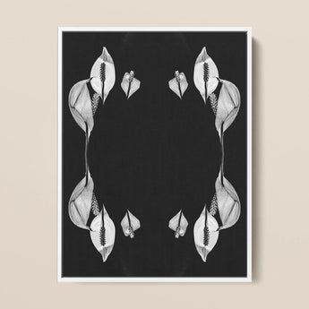 Pearly Whites - Koh Chang Peace Lilies Art Print / Canvas, 12x16’’ / 31x41cm / White Frame, Posters Prints & Visual Artwork, Toby Leon