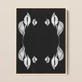 Pearly Whites - Koh Chang Peace Lilies Art Print / Canvas Black-and-white Botanical Symmetrical Arrangements Lily Rorschach, Metamorphose,
