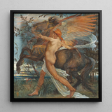 Pegasus - Walter Crane Art Print / Canvas, Walter Crane, Walter Crane Understood, Crane Understood Pegasus, Creature’s Umber-and-sienna