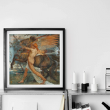 Pegasus - Walter Crane Art Print / Canvas, Walter Crane, Walter Crane Understood, Crane Understood Pegasus, Creature’s Umber-and-sienna