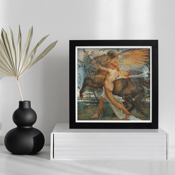 Pegasus - Walter Crane Art Print / Canvas, Walter Crane, Walter Crane Understood, Crane Understood Pegasus, Creature’s Umber-and-sienna