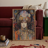 Pepper - Psychedelische Godinnenkunstprint / Canvas, Posters, Prints & Visuele Kunstwerken, Toby Leon