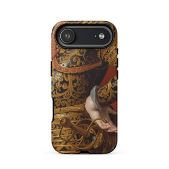 Philip Iv in Parade Armor - Gaspar De Crayer Phone Case Iphone 17 Air / Matte Gold Black Phone Case Intricate Design Knight Armor Crayer