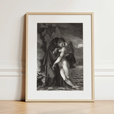 Phrosine and Melidore - Pierre Paul Prud’hon Art Print / Canvas, 12x16’’ / 31x41cm / Natural Frame / Matboard, Posters Prints & Visual