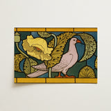 Pigeon et Pavots - Maurice Pillard Verneuil Art Print / Canvas, 18x12’’ / 46x31cm / Unframed / no Border, Posters Prints & Visual Artwork,