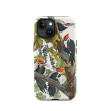 Pileated Woodpecker - John James Audubon Phone Case Iphone 15 / Matte Iphone Case Woodpecker Illustration John James Audubon, American