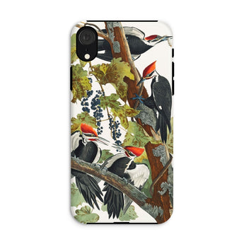 Pileated Woodpecker - John James Audubon Phone Case Iphone Xr / Matte Woodpecker-themed Phone Case John James Audubon, American Sparrow