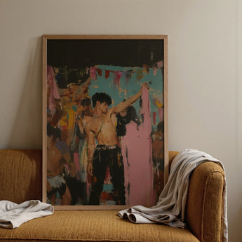 Pin-up - Gay Rajasthani After Party Art Print / Canvas, Posters Prints & Visual Artwork, Toby Leon