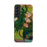 Pink Oleanders - Vincent Van Gogh Floral Phone Case, Samsung Galaxy S22 Plus / Matte, Mobile Cases, Toby Leon