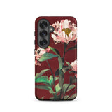Pink Peonies - Ogawa Kazumasa Floral Phone Case, Samsung Galaxy S25 / Matte, Mobile Cases, Toby Leon