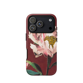Pink Peonies - Ogawa Kazumasa Floral Phone Case Iphone 17 Pro / Matte Iphone 12 Pro Max Case Floral Design Red Kazumasa Ogawa’s Peonies,