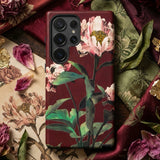 Pink Peonies - Ogawa Kazumasa Floral Phone Case Maroon Phone Case Detailed Floral Design Pink Peonies Kazumasa Ogawa’s Peonies, Kazumasa’s