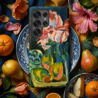 Pink Roses - Ernst Ludwig Kirchner Expressionist Phone Case, Mobile Cases, Toby Leon