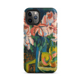Pink Roses - Ernst Ludwig Kirchner Expressionist Phone Case Iphone 11 Pro / Matte Floral Painting Iphone Case Ernst Ludwig Kirchner,