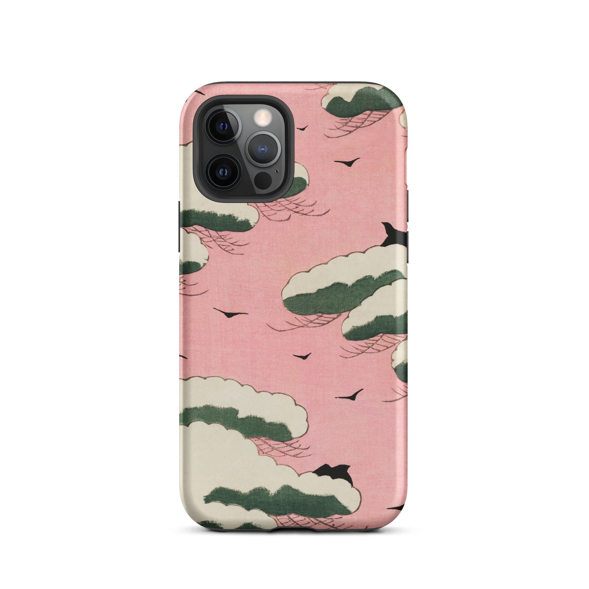Pink Sky Watanabe Seitei Bijutsu Sekai Art Iphone Case, 12 Pro / Matte, Pink Phone Case Cloud Design