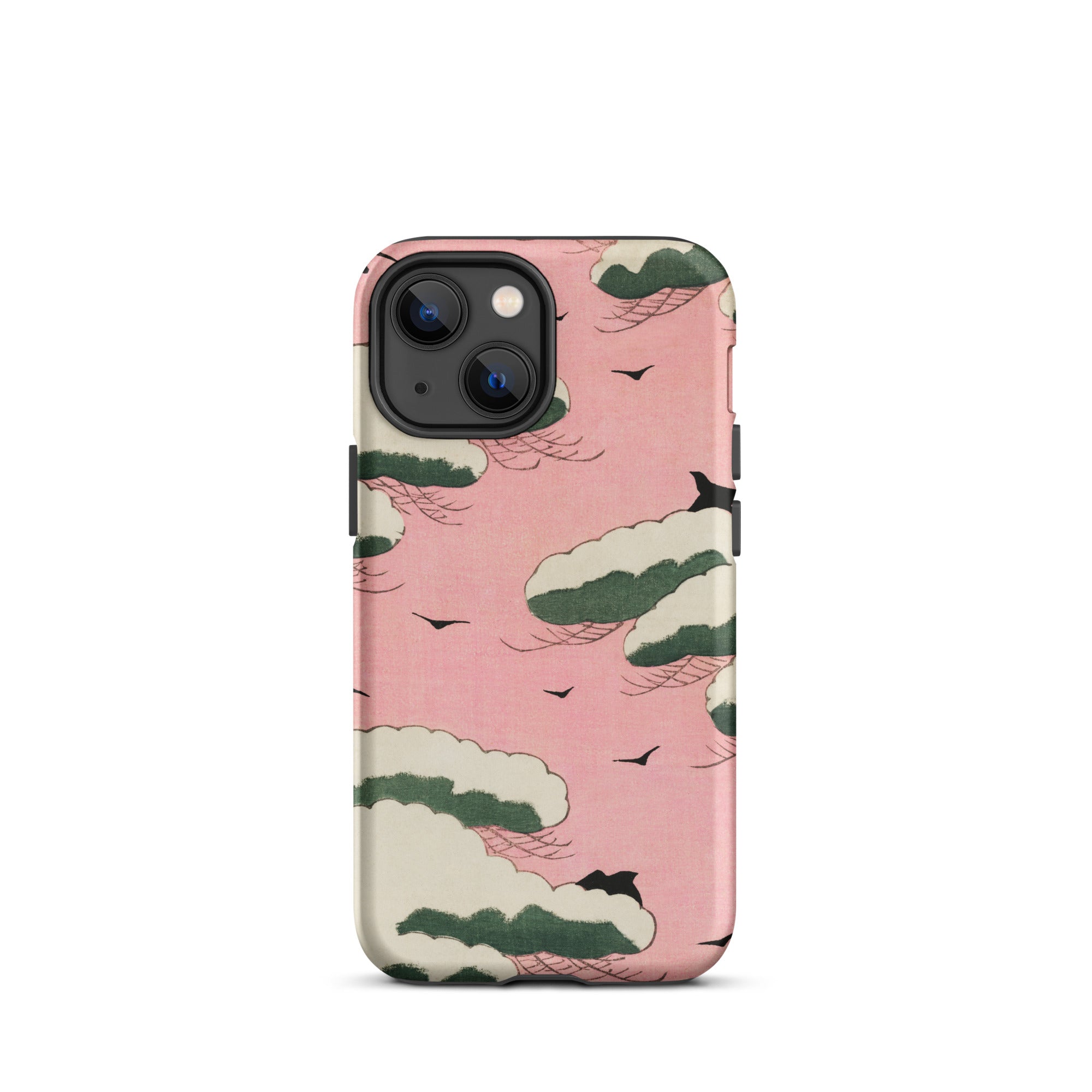 Pink Sky Watanabe Seitei Bijutsu Sekai Art Iphone Case, 13 Mini / Matte, Cloud Patterned Phone Case