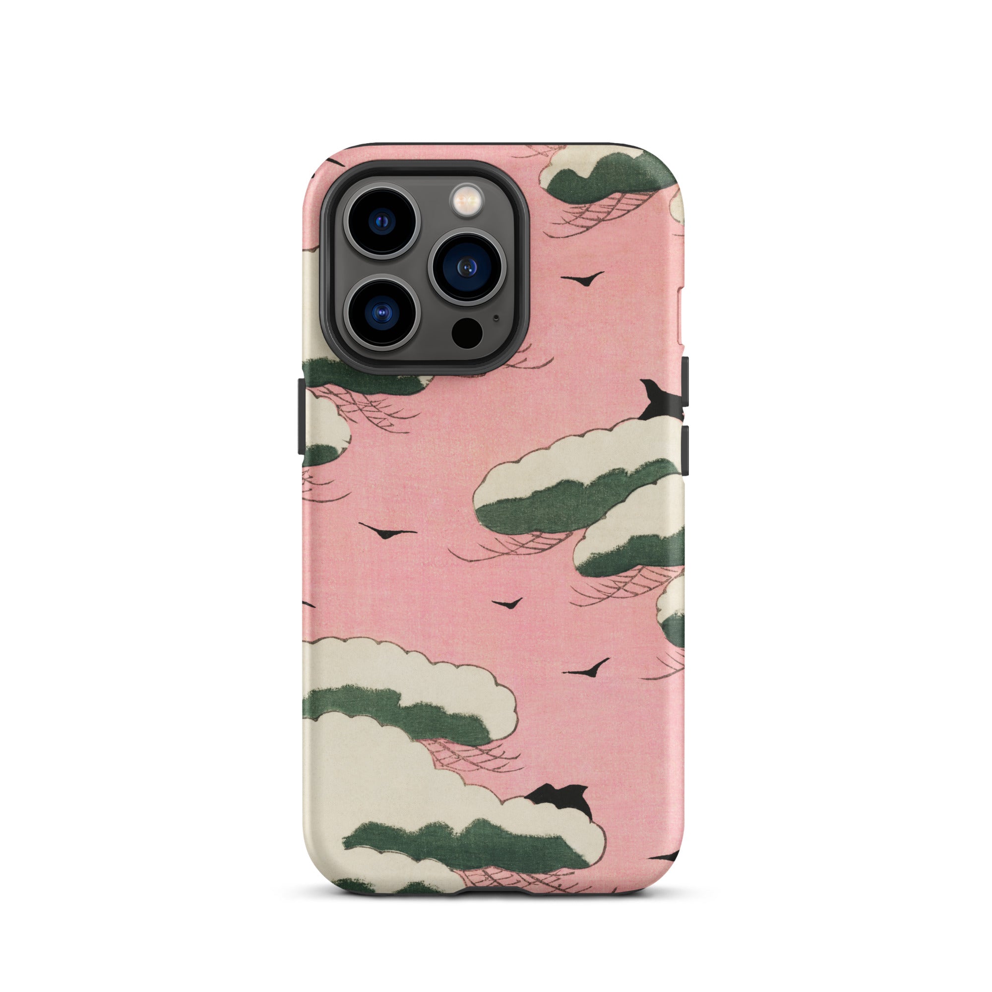 Pink Sky Watanabe Seitei Bijutsu Sekai Art Iphone Case, 13 Pro / Matte, Cloud Patterned Phone Case