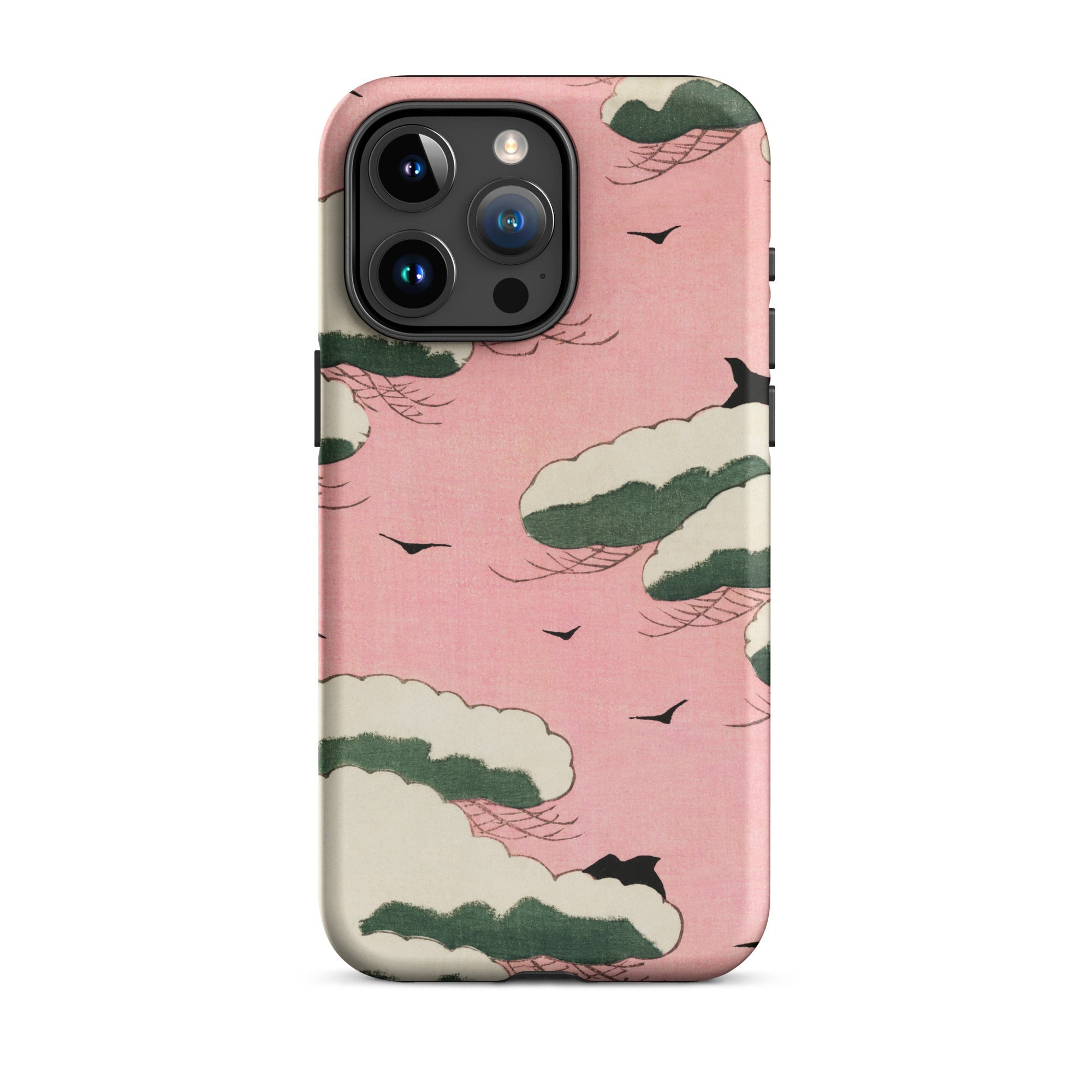 Pink Sky Watanabe Seitei Bijutsu Sekai Art Iphone Case, 15 Pro Max / Matte, Pink Phone Case Cloud Design