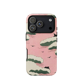 Pink Sky - Custodia artistica per iPhone Watanabe Seitei Bijutsu Sekai, 17 Pro / Opaca, Custodie per telefoni cellulari, Toby Leon