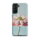 Pink Water Lily - Ogawa Kazumasa Floral Phone Case Samsung Galaxy S21 Plus / Matte Soft Pink Lotus Flower Delicate Petals Green Center