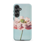 Pink Water Lily - Ogawa Kazumasa Floral Phone Case Samsung Galaxy S25 Plus / Matte Soft Pink Lotus Flower Delicate Petals Green Center