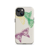 Mariposas rosas, amarillas y verdes - Funda para iPhone de Kamisaka Sekka, 13 / Mate, Fundas para móvil, Toby Leon