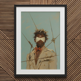 Pinpoint - Queer Black Outlaw Dandy kunstprint / Canvas, 20x30’’ / 51x76cm / Lijst / Matboard, Posters, prints & visuele kunstwerken, Toby Leon
