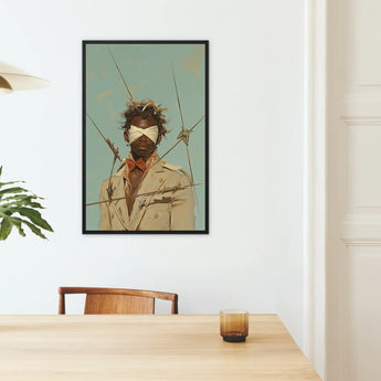 Pinpoint - Queer Black Outlaw Dandy kunstprint / Canvas, Posters, prints & visuele kunstwerken, Toby Leon